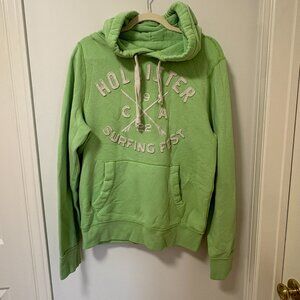 Vintage Y2K Hollister Hoodie Green Size XL Surfing Fest 2000s